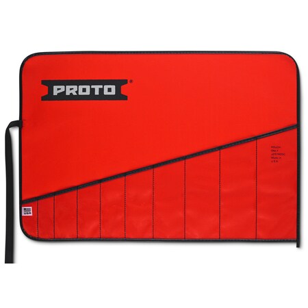 Proto Red Canvas 10-Pocket Tool Roll J25TR05C